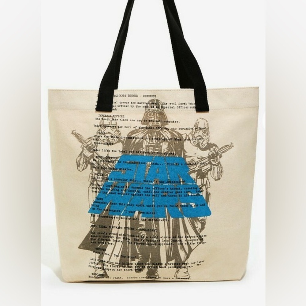 Loungefly X Star Wars • Darthvader & Stormtroopers Canvas Tote Bag
